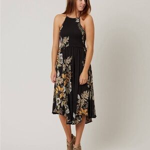 Free People Black Floral Maxi Dress